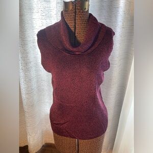 Austin Reed ladies sleeveless tight knit cowl sweater size L